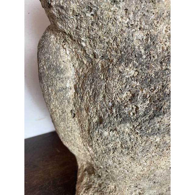 Large Owl Garden Ornament in Reconstituted Stone, 1950s For Sale - Image 6 of 13