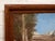 Burnt Umber Vintage Mountain River Landscape Painting With Bridge For Sale - Image 8 of 8