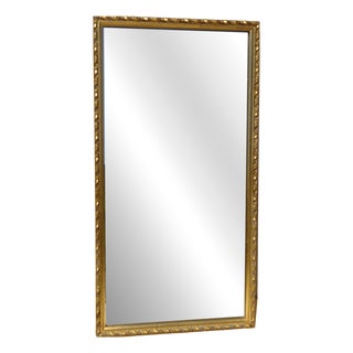 Wood and Gilded Stucco Mirror, 1950s For Sale