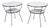 Pair of Italian Midcentury Steel Side Tables with Marble Tops and Shelves For Sale