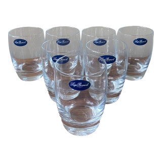 Luigi Bormioli Michelangelo Italy Sparkx Double Old Fashioned Glasses- Set of 7 For Sale