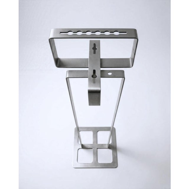 Viewpoint Floor Candleholder in Stainless Steel by Metalmorphosis Studio For Sale - Image 6 of 8