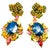 Bochic "Orient" Vintage Sapphire & Yellow Sapphire Earrings 18K Gold & Silver For Sale - Image 15 of 18