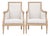 Louis XVI Bergère Armchairs in Carved Beech, 1950s, Set of 2 For Sale