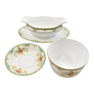 1930s Noritake Tiffany Porcelain Serving Set, 3 Pieces