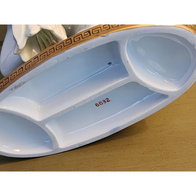 Antique Moore Brothers White Gold Porcelain Cherub Compote Bowl For Sale - Image 13 of 13