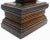 A vintage handcrafted stained walnut box. The rectangular box has a beveled design with a hinged lid over storage. A...