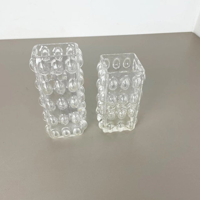 German Bubble Vases by Wilhelm Braun-Feldweg for Hirschberg, 1960s, Set of 2 For Sale - Image 4 of 18