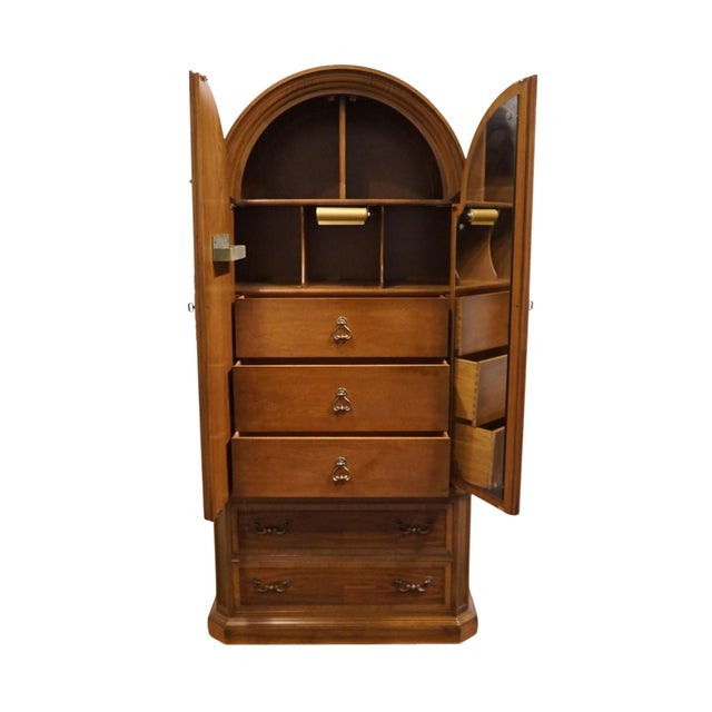 Wood Unique Furniture Cortland Collection Italian Neoclassical Tuscan Style 39" Chiffonier Armoire 1725 For Sale - Image 7 of 15