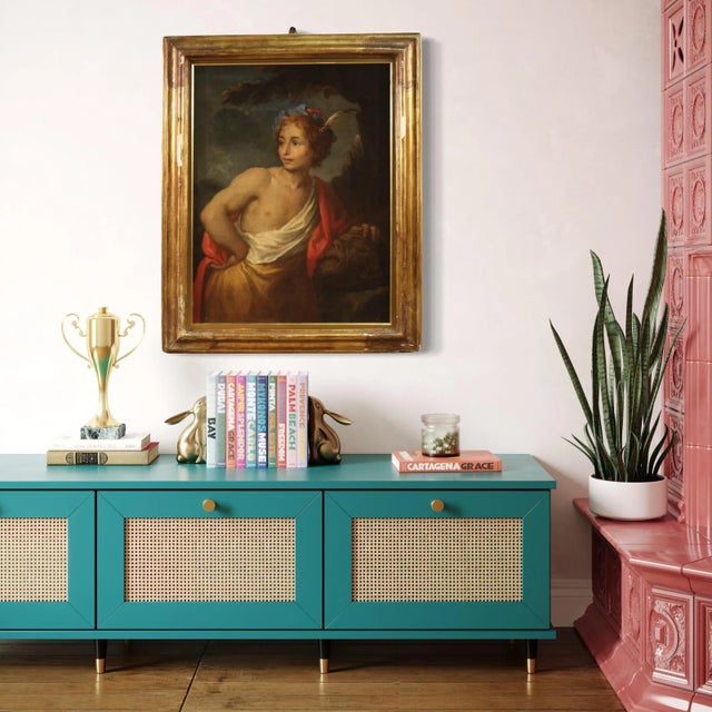 Italian Artist, David with the Head of Goliath, 1670, Oil on Canvas, Framed For Sale - Image 7 of 16