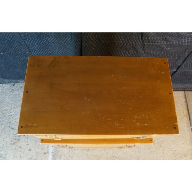 T.F.I. Mid Century American Colonial Style Maple Tallboy Dresser Chest of Drawers For Sale - Image 13 of 18