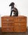 Vintage carved wood dog. Large rustic carved dog statue, reminiscent of classic greyhound/whippet statues. Large, life...