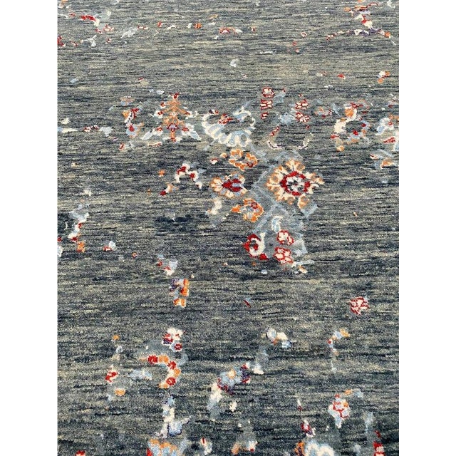 Handwoven Modern Abstract Area Rug 9x12 For Sale - Image 11 of 12