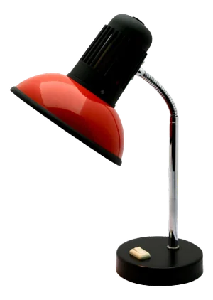 Red Adjustable Desk or Side Table Lamp from Massive, 1970s