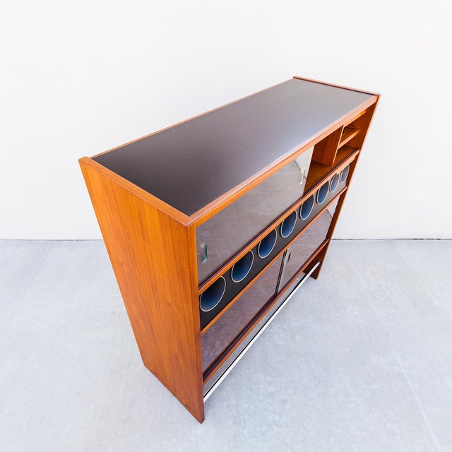 Restored 1960s Danish Modern Teak Dry Bar by Heltborg Mobler For Sale - Image 9 of 14