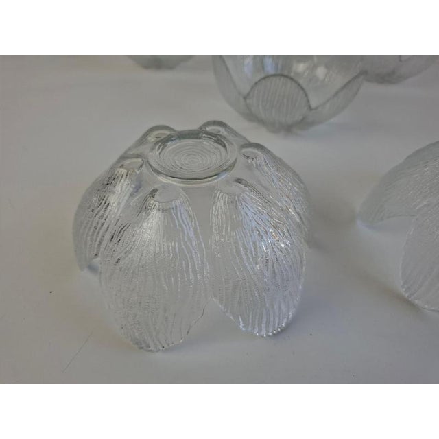 Bohemia Glass Flower Dessert Bowls, Former Czechoslovakia, 1960, Set of 6 For Sale - Image 6 of 18