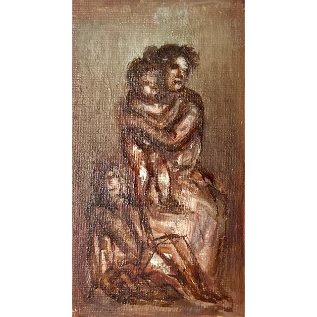 Simka Simkhovitch, Simka Simkhovitch WPA Artist Oil Painting Family Mother, Kids American Modernist, c.1930's For Sale - Image 9 of 18