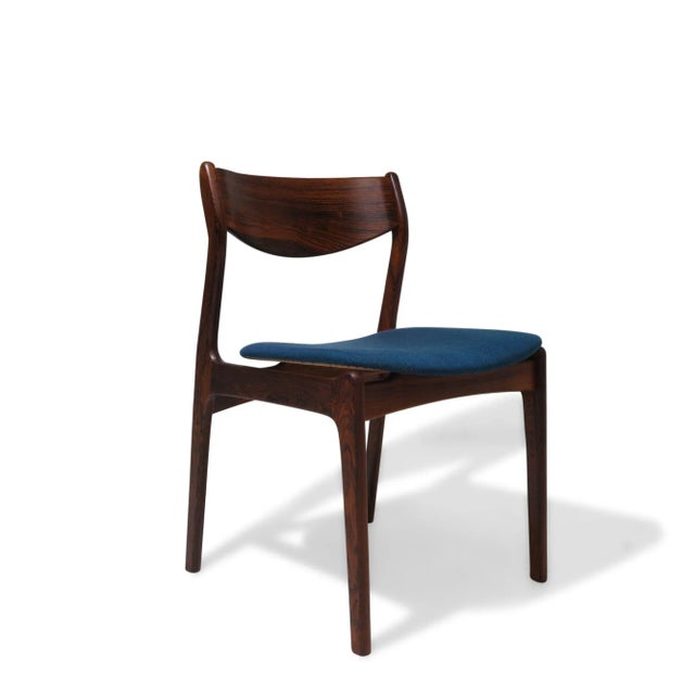 Mid 20th Century Mid 20th Century Brazilian Rosewood Pe Jorgensen Danish Dining Chairs- Set of 6 For Sale - Image 5 of 12