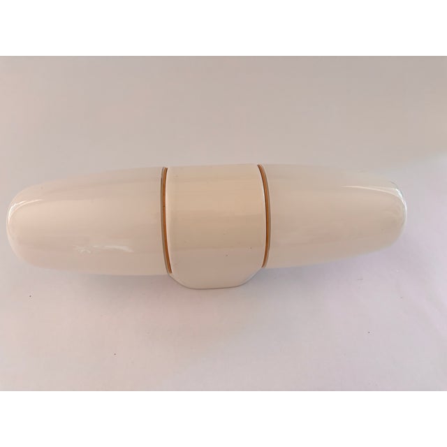 Ceramic Model 6078 Sconce by Wilhelm Wagenfeld for Lindner, 1958, in Very Good conditions. Designed 1950 to 1959 This...