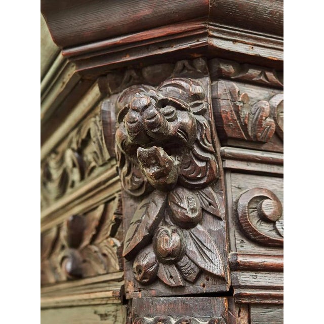 Neo-Renaissance Oak Bookcase For Sale - Image 6 of 11