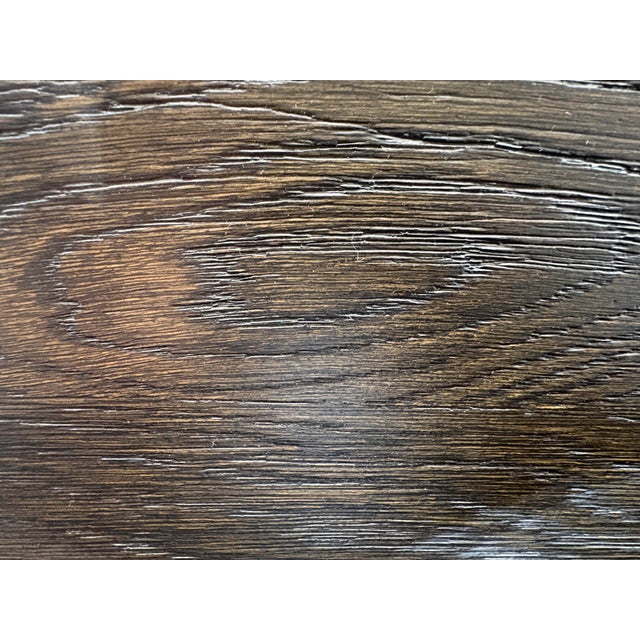 Restoration Hardware Rh Machinto Panel Bed – Queen | 50" Headboard | Brown Oak For Sale - Image 4 of 18