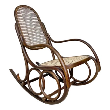Thonet Rocking Armchair by Michael Thonet for Thonet For Sale