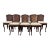 Vintage French Country Louis XV Style Cane Back Cane Seat Dining Chairs For Sale