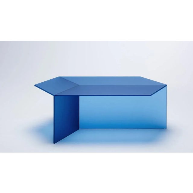 Satin Glass Isom Oblong Coffee Table by Sebastian Scherer For Sale - Image 4 of 8