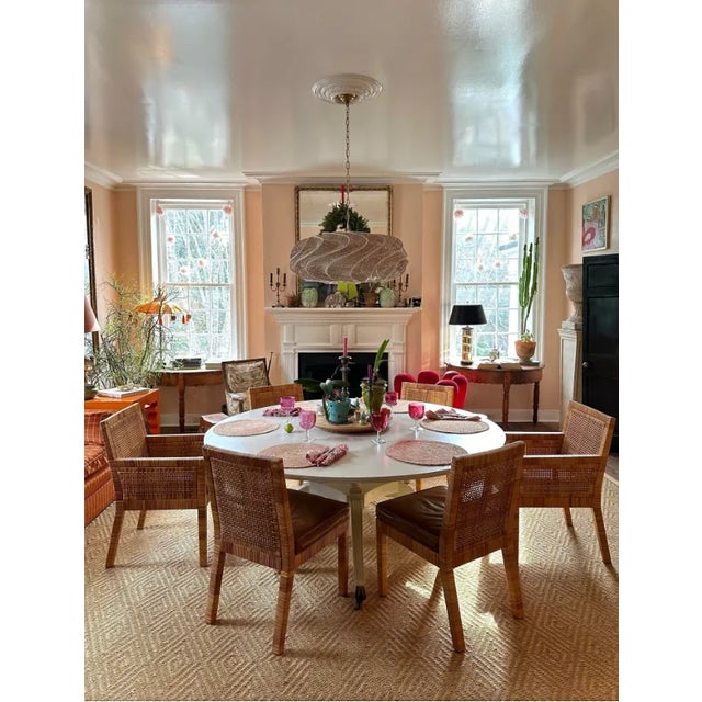 Modern Bielecky Brothers, Inc Rattan Dining Chairs For Sale - Image 3 of 12