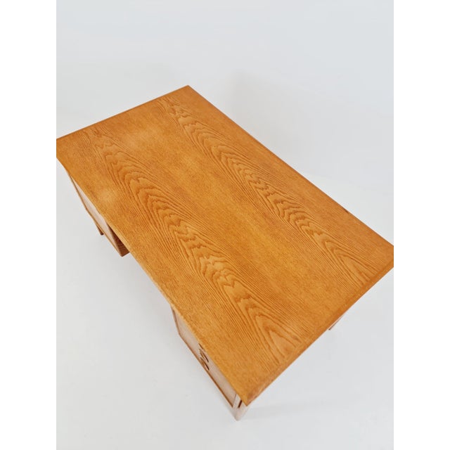 Vintage Danish Desk in Oak by Arne Vodder for GV Møbler, Denmark, 1960s For Sale - Image 9 of 18