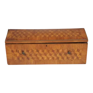 Trompe l'Oeil Marquetry Lidded Box