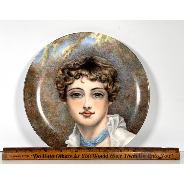 Haviland Limoges Hand Painted Portrait Plate C. 1876-1886 For Sale - Image 11 of 14