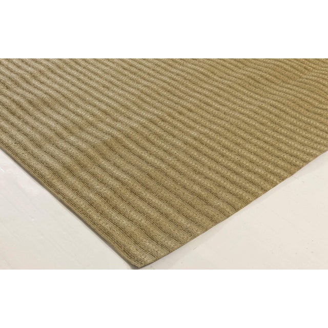 Early 21st Century Contemporary Striped Twisted Belts Leather Rug by Doris Leslie Blau For Sale - Image 5 of 6