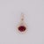 2020s 1Ct Rubellite Tourmaline Pendant With Natural Diamond Accents: Solid 14k Gold For Sale - Image 5 of 8