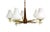 Glass Danish Mid-Century Modern Chandelier For Sale - Image 7 of 8