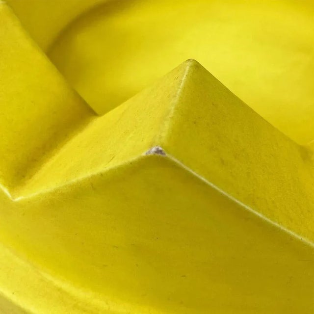 Yellow Ceramic Camomilla Centerpiece attributed to Ettore Sottsass for Alessio Sari, 2017 For Sale - Image 8 of 11