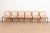 A gorgeous set of six Modern Parsons dining chairs In the manner of John Widdicomb USA, Circa Late 20th Century Maple...
