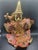 Vintage Thai Burmese Wooden Puppet, Ornate Marionette String Puppet Gold 16x12”