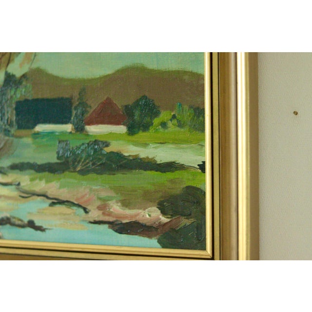 Bertil Landelius, Skåne Landscape, 1960s, Oil on Canvas, Framed For Sale - Image 6 of 11
