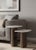 2020s Kaia Contemporary Marble and Brass 2 Tier Side Table For Sale - Image 5 of 5