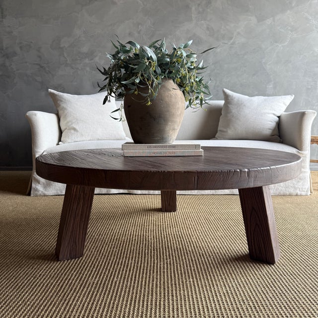 Brown Luna Coffee Table Dark Brown – 50″ For Sale - Image 8 of 8