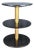 Wyman End Table by Theodore Alexander for Ralph Lauren, Black Marble & Brass For Sale