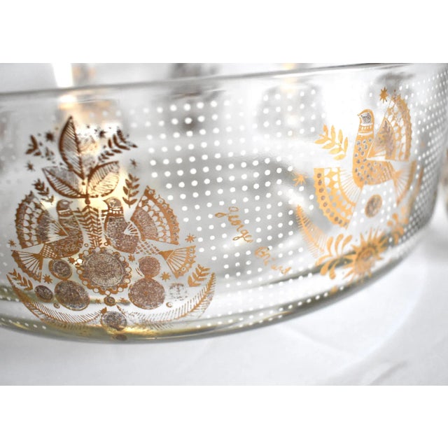 Glass Vintage Mid-Century Modern Georges Briard "Sonata" Chip and Dip Bowls - a Pair For Sale - Image 7 of 13