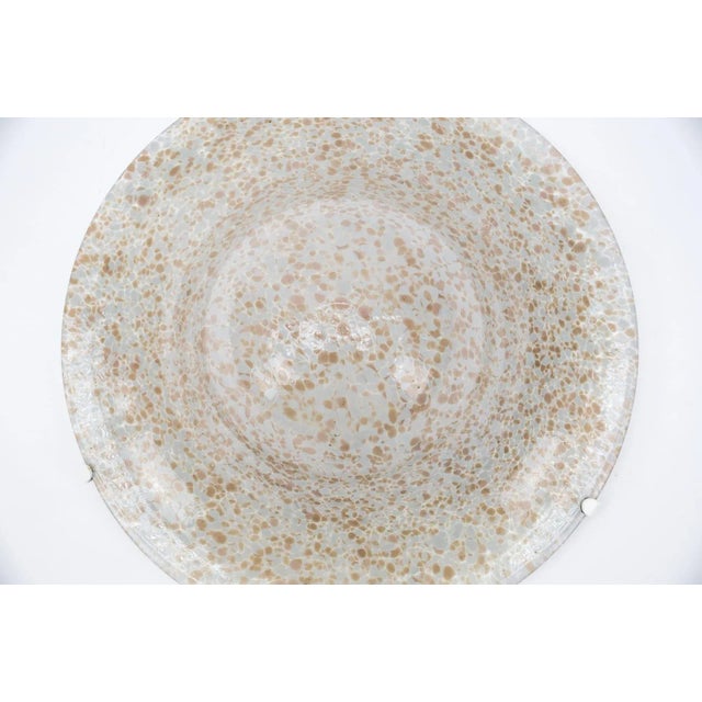 Metal Italian Murano Glass Mushroom Ceiling Lamp, 1960s For Sale - Image 7 of 13