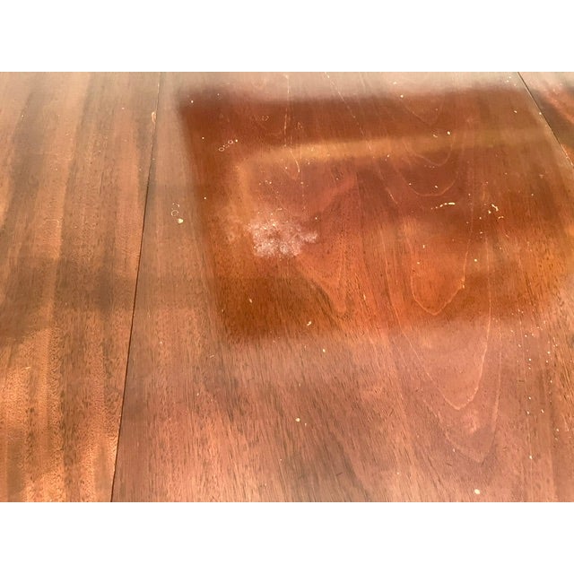 Vintage English Mahoganny Extention Table For Sale - Image 6 of 11