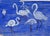 Jean Mary Ogilvie, Art Deco Stork Pattern Design in Blue, 1930s, Gouache For Sale - Image 4 of 4