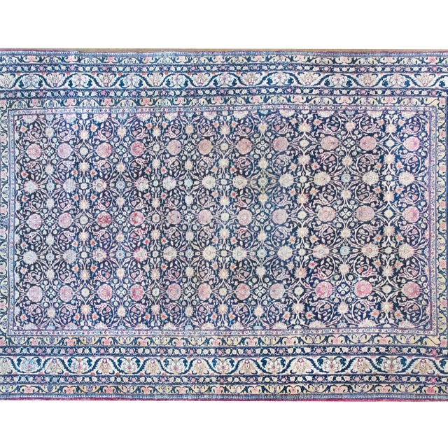 Early 20th Century Persian Lavar Kirman Rug For Sale - Image 9 of 14