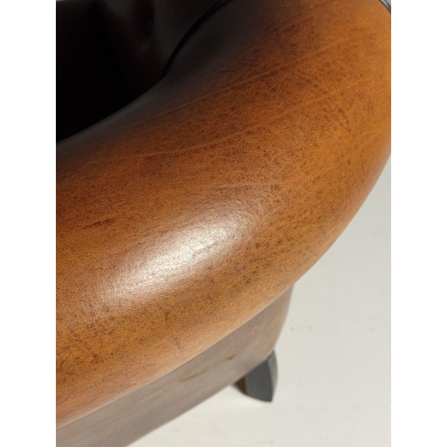 Vintage Club Chairs in Sheepskin Leather, Set of 2 For Sale - Image 14 of 18