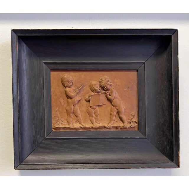 1860s Luigi Frullini Carved Wood Plaque Gilded Age Italy For Sale - Image 10 of 10