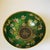 Vintage Cloisonné Enamel Eggshell Bowl – Emerald Green Ground With Gilt Floral Motif For Sale - Image 4 of 9